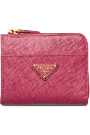Prada Kleines Portemonnaie mit Triangel-Logo