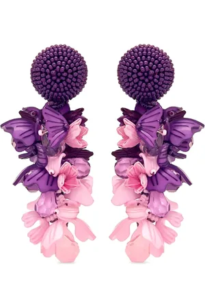 Oscar de la Renta Blumen-Ohrringe