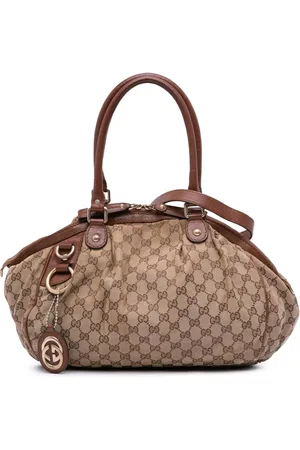 Gucci 2016-2024 Sukey Satchel-Tasche aus GG Canvas