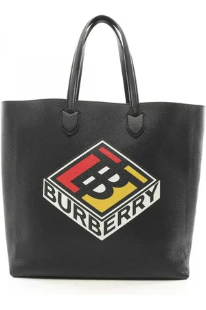 Burberry 2018-2024 Kane Tote Bag aus gekörntem Kalbsleder mit Logo