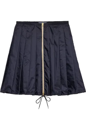 Prada Re-Nylon Minirock mit Falten