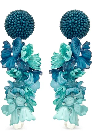 Oscar de la Renta Blumen-Ohrringe