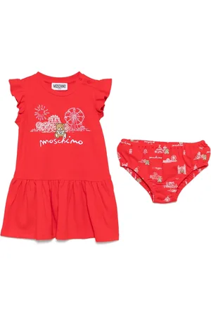 Moschino Kleid mit grafischem Print