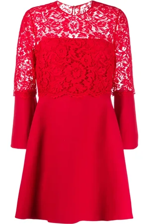 VALENTINO GARAVANI Kleid mit Spitzensaum