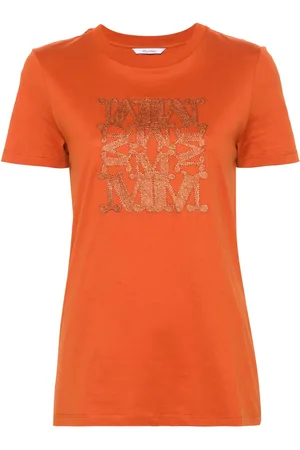 Max Mara Taverna T-Shirt mit Logo-Applikation