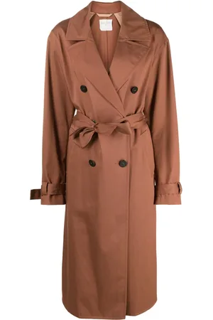 FORTE FORTE Doppelreihiger Trenchcoat