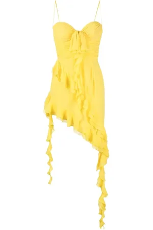 Alessandra Rich Asymmetrisches Kleid mit Rüschen