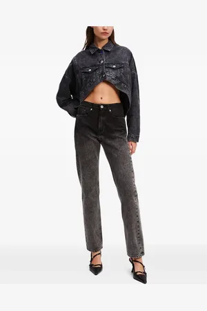 Karl Lagerfeld Gerade Jeans mit hohem Bund