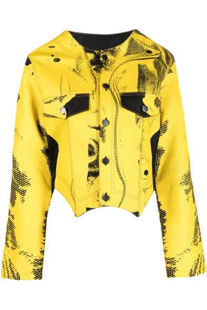 Feben Jeansjacke mit grafischem Print