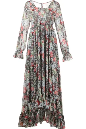 Cinq A Sept Maxikleid mit Blumen-Print