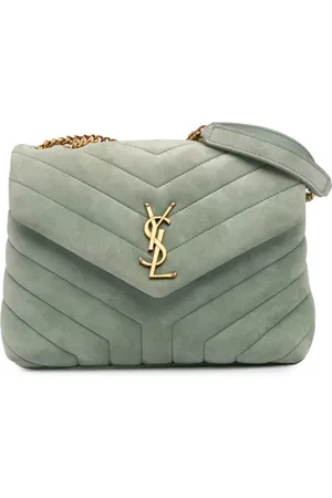 Saint Laurent 2022 kleine Loulou Schultertasche aus Wildleder