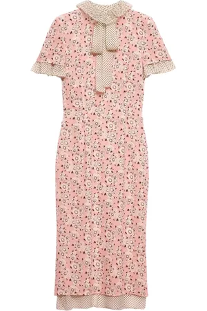 Prada Georgette-Kleid mit Print
