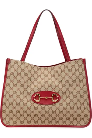 Gucci 2016-2024 GG Horsebit 1955 Tote Bag aus Canvas