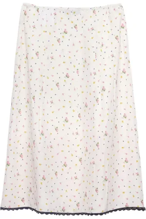 Prada Rock mit Blumen-Print