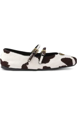 Prada Ballerinas mit Kuh-Print