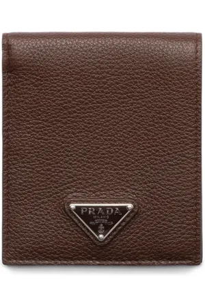 Prada Kartenetui mit Logo-Schild