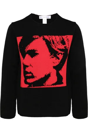 Comme des Garçons Andy Warhol Intarsien-Pullover