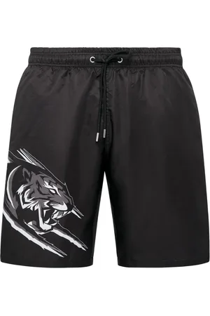 Philipp Plein Badeshorts mit Tiger-Print