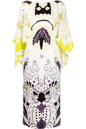 VALENTINO GARAVANI Tropical Word Arazzo Kleid
