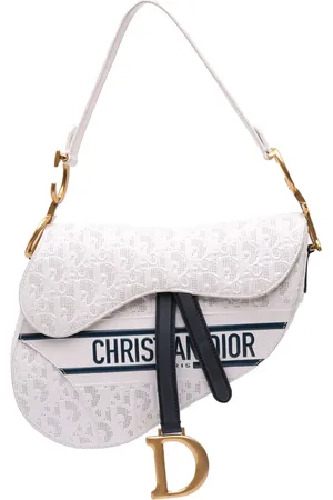 Dior 2021 Schultertasche aus perforiertem Kalbsleder mit Prägung