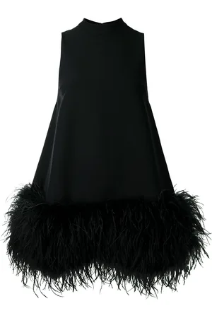 RACHEL GILBERT Minikleid mit Federn