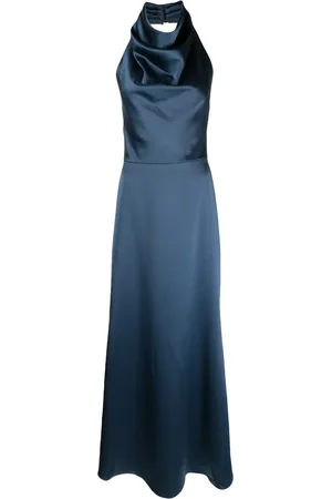 Amsale Neckholder-Abendkleid aus Satin