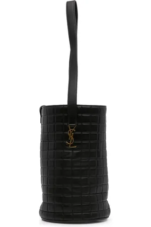 Saint Laurent 2023 mittelgroße Cecile Beuteltasche aus Lammleder
