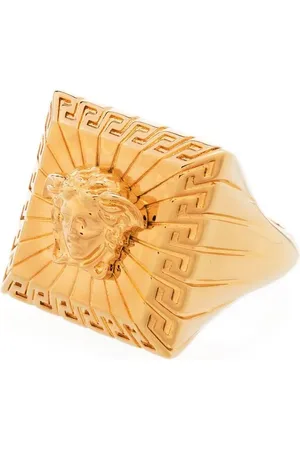 VERSACE Eckiger Ring mit Medusa