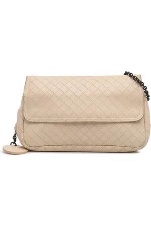 Bottega Veneta 2012-2024 Intrecciomirage Chain Flap Umhängetasche aus Nappaleder