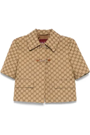 Gucci GG Supreme Jacke mit Horsebit-Detail