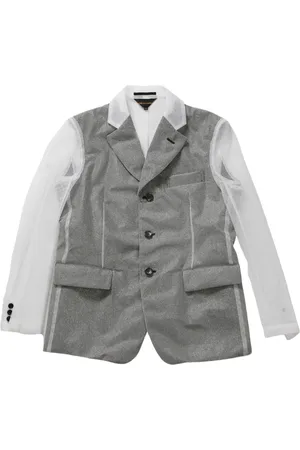 Comme des Garçons Transparent-panelling blazer