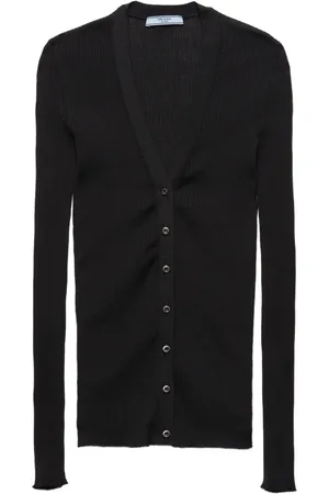 Prada Gerippter Cardigan