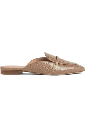 MALONE SOULIERS Berto Mules mit Kroko-Prägung