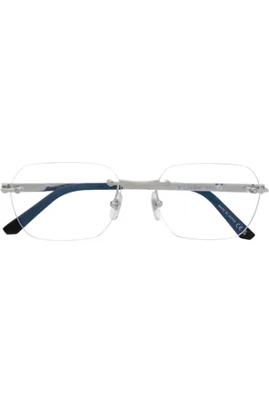 Cartier Rahmenlose Brille mit Logo-Gravur