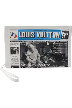 LOUIS VUITTON 2021 Everyday LV Newspaper Pouch Clutch