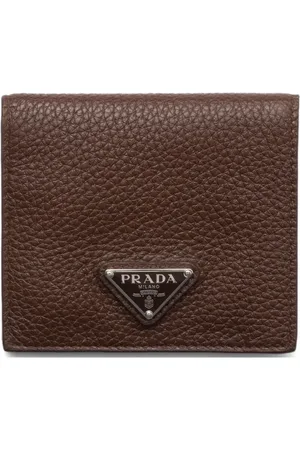 Prada Kartenetui mit Logo-Schild