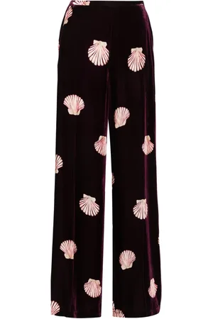 FORTE FORTE Shell-Samthose mit weitem Bein