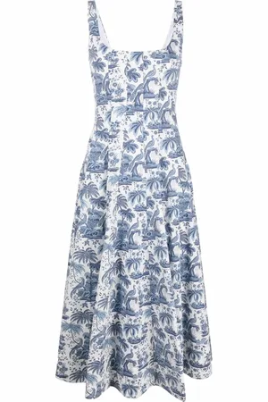 Staud Kleid mit botanisch-Print