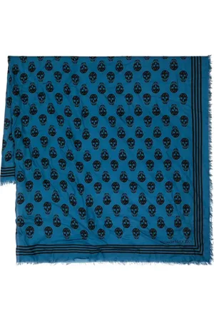 Alexander McQueen Schal mit Totenkopf-Print