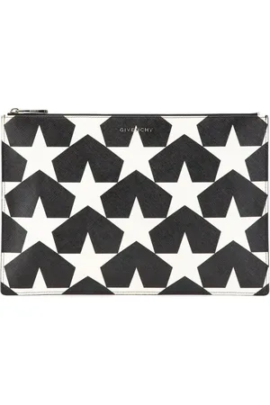 Givenchy 2017 große Clutch aus Kalbsleder mit Stern-Print