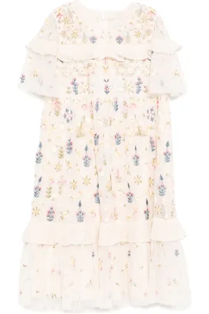 Needle & Thread Kleid mit Blumenstickerei