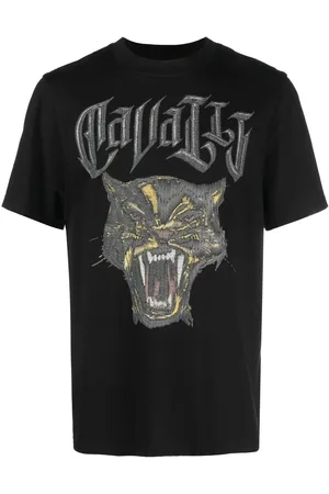 Roberto Cavalli T-Shirt mit Panther-Print