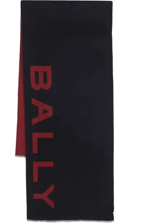 Bally Intarsien-Schal mit Logo