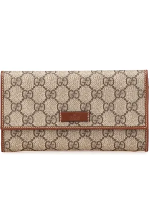 Gucci 2000-2015 längliches GG Supreme Portemonnaie mit Klappe