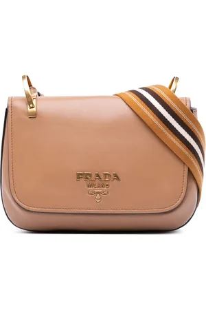 Prada 2010-2024 City Calf Pionniere Saddle Bag Umhängetasche
