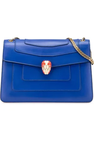 Bvlgari 2000-2024 mittelgroße Serpenti Forever Schultertasche aus Kalbsleder