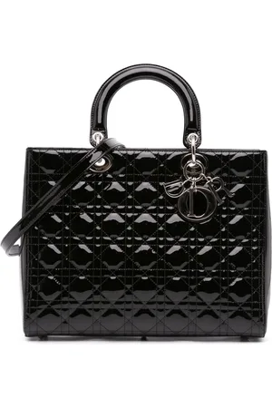 Dior 2015 große Umhängetasche aus Lackleder