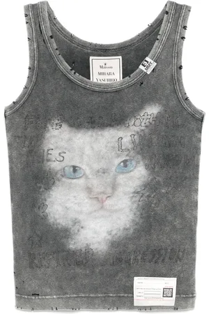 Maison Mihara Yasuhiro Tanktop mit grafischem Print