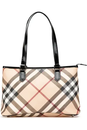 Burberry 2000-2017 beschichtete Canvas-Tote Bag mit Supernova Check