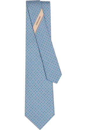 Salvatore Ferragamo Krawatte mit Square Gancini-Print